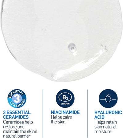 Normal ve Yağlı Ciltler için Seramid İçerikli Köpüren Temizleyici Yüz Vücut 473 ml
