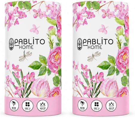 2’Li Tuy Toplayici Yedek Rulo – 60 Yaprakli Kullan At Bant | Guclu Yapiskan, Kolay Koparma | 10 Cm X 4,5 Cm | Mor Mavi Pembe Yesil Secenekli (Pembe)