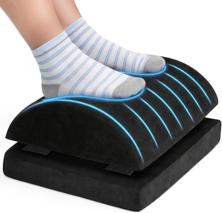 - Ergonomik Ayak Yastığı Desteği – Sünger Ayak Dinlendirme Yastığı, Ofis ve Ev Kullanımı İçin Rahatlatıcı Ayak Destek Pedi, Uzun Süre Oturanlar İçin Konforlu Ayak Destek Minderi