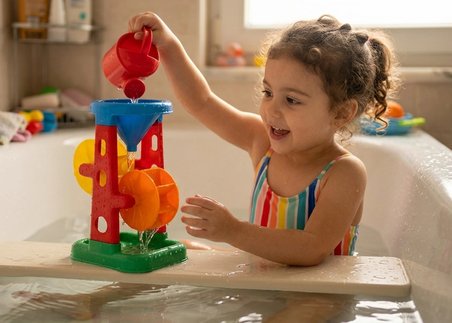Eğitici Kum Ve Su Çarkı Değirmeni Plaj Oyuncağı 22 cm