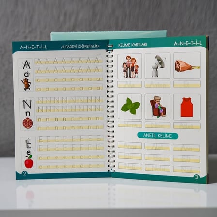 Yeni Müfredata Uygun Öğrenciler Için Türkçe Sihirli Yazı Defter Seti Ile Yazma Öğreniyorum