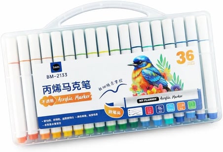 36 Renk Akrilik Marker Kalem Seti