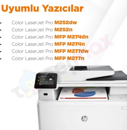 Hp Uyumlu CF400A M252 / M274 / M277 Muadil Toner Takımı