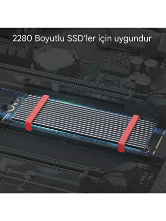 JEYI M.2 2280 Ssd Nvme Notebook (laptop) Uyumlu Soğutucu Alüminyum Alaşımlı Isı Emici Pasif Soğutucu -Termal Pad Yeni Nesil