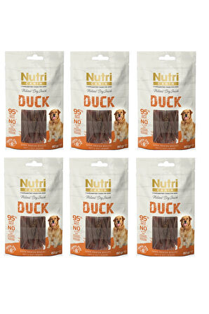 Nutri Canin Ördekli Fileto Tahılsız Köpek Ödülü 80 Gr. X 6 Adet