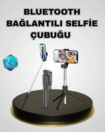 Bluetooth Selfie Çubuğu – Kablosuz, Hafif Ve Yüksek Çözünürlüklü Çekim İçin