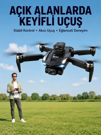 Katlanabilir Çift Kameralı Drone İle Havadan Fotoğraf Ve Video Çekimi