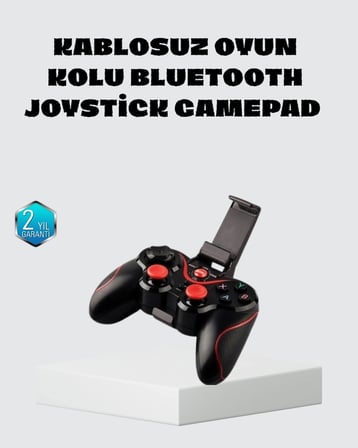 Kablosuz Bluetooth Oyun Kolu Mobil Tv Pc Uyumlu Ergonomik Tasarım