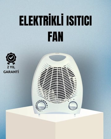 Fanlı Elektrikli Isıtıcı – 3 Kademeli Isı Ayarı Ve Güvenli Kullanım