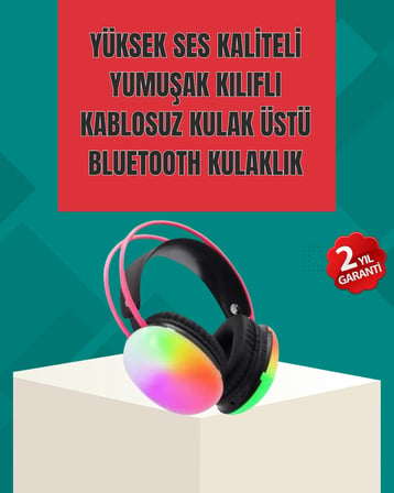 Type-c Şarjlı Rgb Işıklı Bluetooth  Kulaklığı