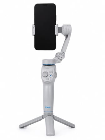Profesyonel Telefon Gimbal Stabilizer 3 Eksen Sabitleme Çoklu Çekim Modları Uzun Pil Ömürlü Taşınabilir Tasarım
