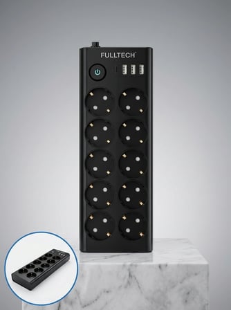 Usb Ve Type-c Şarj Özellikli 10'lu Çoklu Priz
