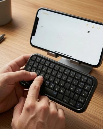 Cep Boyutu Kablosuz Bluetooth Klavye Telefon Ve Tablet Uyumlu