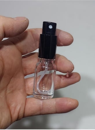 5 Adet 10 Ml Çok Amaçlı Cam Şişe Metal Siyah Renk Spreyli Parfüm, Oda Kokusu, Kolonya Şişesi, TYCHF6N078as54
