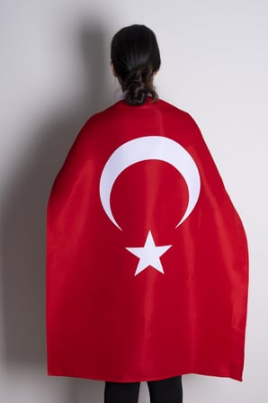 Türk Bayağı 150x225 cm Alpaka Kumaş Yüksek Kalite Fabrikasyon Baskı -Klaın Plastik Özel Hediye Kutusunda Gelir-