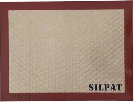 Fırınlanabilir Kendinden Yağlı Silikon Pişirme Matı, Profesyonel Silpat Yanmaz Yapışmaz Yıkanabilir Silikon Pişirme Matı 30cmx40cm