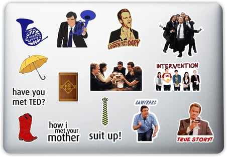 How I Met Your Mother Laptop Notebook Tablet Telefon Sticker Set 007