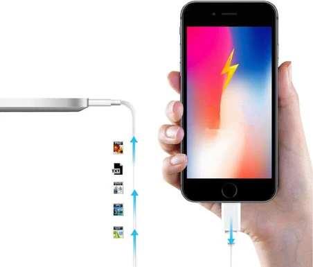 iPhone iPad Lightning USB Şarj ve Data Kablosu - 3 Metre Beyaz