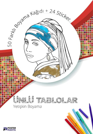 Ünlü Tablolar Yetişkinler Için Boyama Kitabı, Mandala Boyama Kitabı, Hobi Sanatsal Boyama Sayfaları, Yetişkin Boyama Seti, Van Gogh