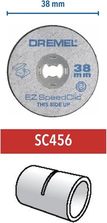 Dremel SC456 EZ SpeedClic Metal Kesme Diski, 38 mm, 5'li