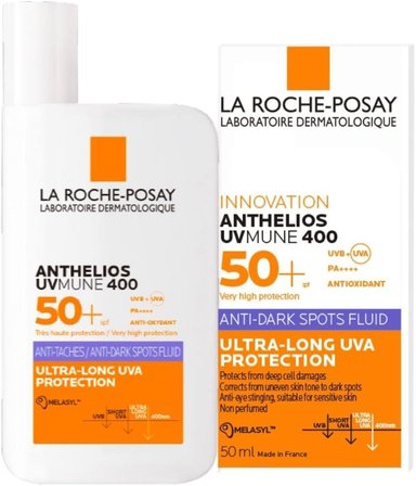 La Roche-Posay Anthelios Uvmune HEVL+ Anti Dark Spots Fluid SPF 50+ Koyu Leke Karşıtı Yüz Güneş Koruyucu 50 ml