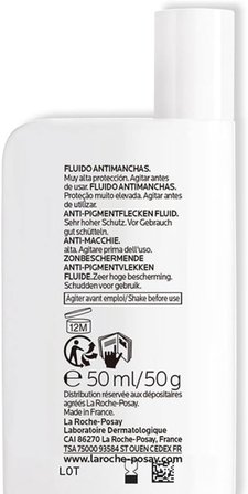 La Roche-Posay Anthelios Uvmune HEVL+ Anti Dark Spots Fluid SPF 50+ Koyu Leke Karşıtı Yüz Güneş Koruyucu 50 ml