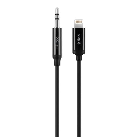 Ttec Aux to Lightning iPhone Ses Kablosu 100 cm, 1 metre Siyah 2 Yıl Garantili Yüksek Kalite - 2DK42S