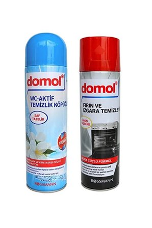 Fırın & Izgara Temizleyici Köpük Limonlu 500 ml ve Tuvalet Temizleme Köpüğü Saf Tazelik 500 ml