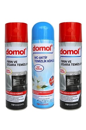 Fırın Izgara Temizleyici Köpük Limonlu (2 Adet) ve Tuvalet Temizleme Köpüğü Saf Tazelik 500 ml