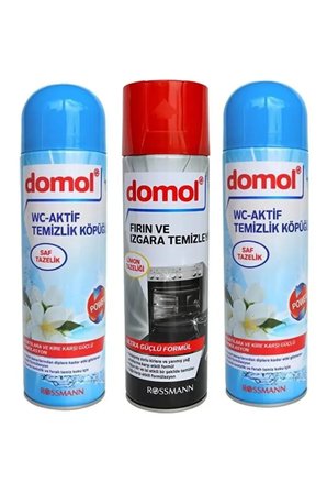 Fırın Izgara Temizleyici Köpük Limonlu ve Tuvalet Temizleme Köpüğü Saf Tazelik 500 ml (2 Adet)
