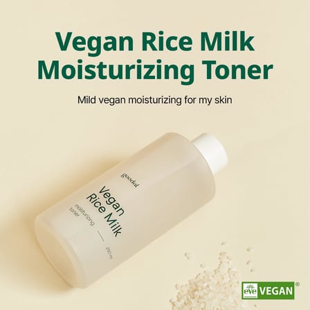 Pirinç Sütü İçerikli, Nemlendirici Vegan Tonik Vegan Rice Milk Moisturizing Toner