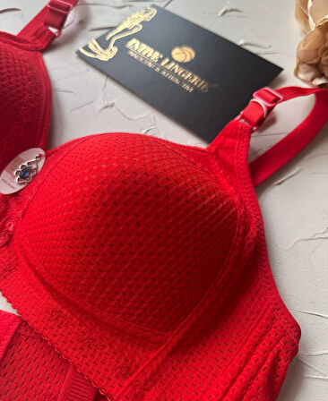 Maria Balensiz Delikli Nefes Alan Aksesuarlı Yandan Destekli Kalın Askılı C Cup Toparlayıcı Sütyen