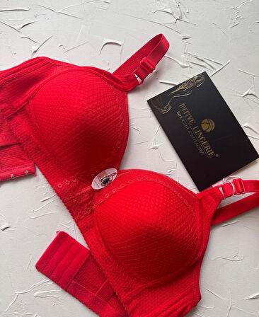 Maria Balensiz Delikli Nefes Alan Aksesuarlı Yandan Destekli Kalın Askılı C Cup Toparlayıcı Sütyen