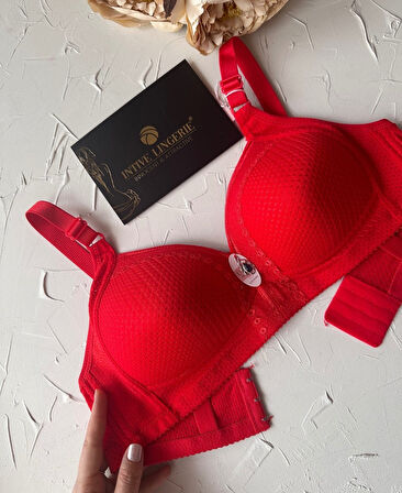 Maria Balensiz Delikli Nefes Alan Aksesuarlı Yandan Destekli Kalın Askılı C Cup Toparlayıcı Sütyen