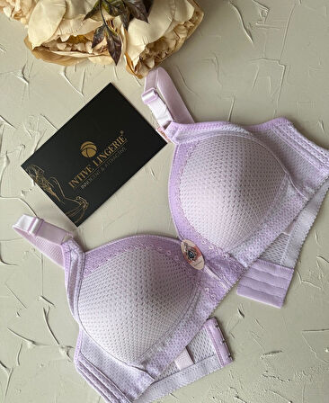 Maria Balensiz Delikli Nefes Alan Aksesuarlı Yandan Destekli Kalın Askılı C Cup Toparlayıcı Sütyen