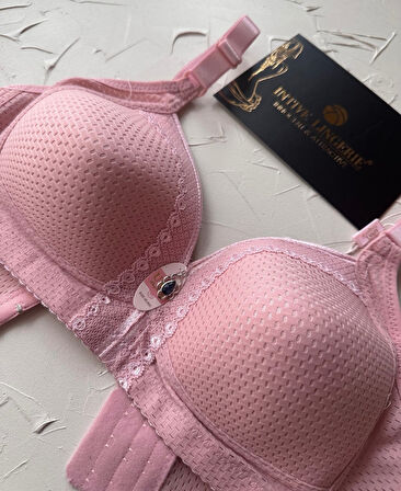 Maria Balensiz Delikli Nefes Alan Aksesuarlı Yandan Destekli Kalın Askılı C Cup Toparlayıcı Sütyen