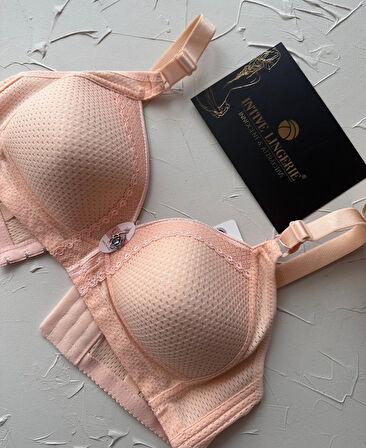 Maria Balensiz Delikli Nefes Alan Aksesuarlı Yandan Destekli Kalın Askılı C Cup Toparlayıcı Sütyen