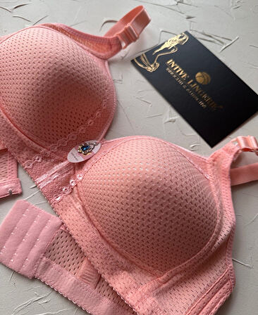 Maria Balensiz Delikli Nefes Alan Aksesuarlı Yandan Destekli Kalın Askılı C Cup Toparlayıcı Sütyen