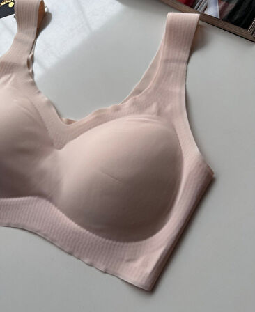 Intive Balensiz Dikişsiz Push-up Çıkarılabilir Padli Invisible (Görünmez) Bralet - İthal Bra