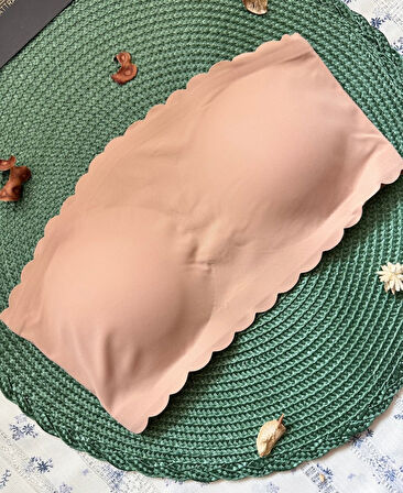 Hazel Silikonlu Askısız Balensiz Lazer Kesim Dikişsiz Çıkarılabilir Padli İthal Straplez Sütyen