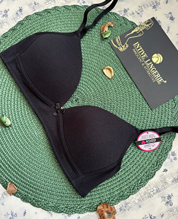 Koza %95 Pamuklu Balensiz İnce Askılı Genç Kız Tekli Alıştırtırma Küçük Beden Sütyen