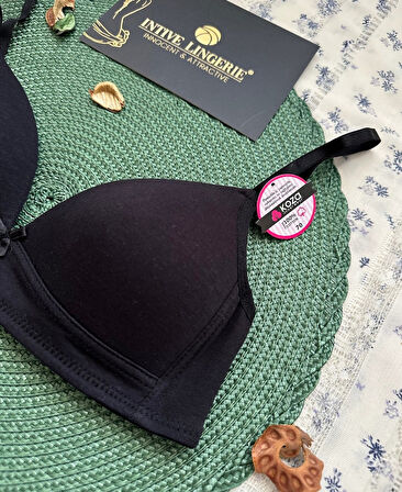 Koza %95 Pamuklu Balensiz İnce Askılı Genç Kız Tekli Alıştırtırma Küçük Beden Sütyen