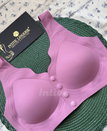 Elise İthal Fitilli Önü Çıtçıt Düğmeli Açılabilen Üstün Kalite Dikişsiz Lazer Kesim Bralet