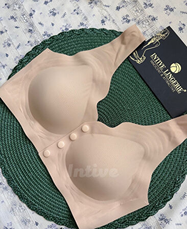 Elise İthal Fitilli Önü Çıtçıt Düğmeli Açılabilen Üstün Kalite Dikişsiz Lazer Kesim Bralet