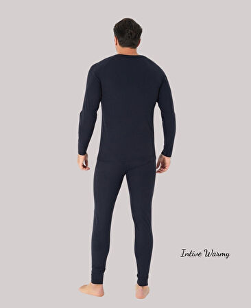 Jiber Erkek Siyah Kışlık Sıcak Tutan Bisiklet Yaka Uzun Kollu Termal Üst- Özel Paketleme-173