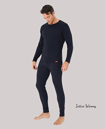 Jiber Erkek Siyah Kışlık Sıcak Tutan Uzun Termal Alt- Özel Paketleme-174