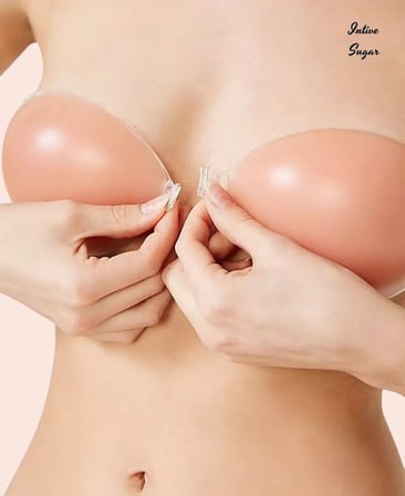 Intive Sugar Ten Rengi Straplez Kesim Silikonlu Yapışkanlı Askısız Sırtsız Sütyen