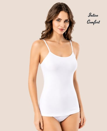 Intive Comfort Kota İnce Askılı Pamuklu İçi Padli Sütyensiz Giyilebilen Atlet