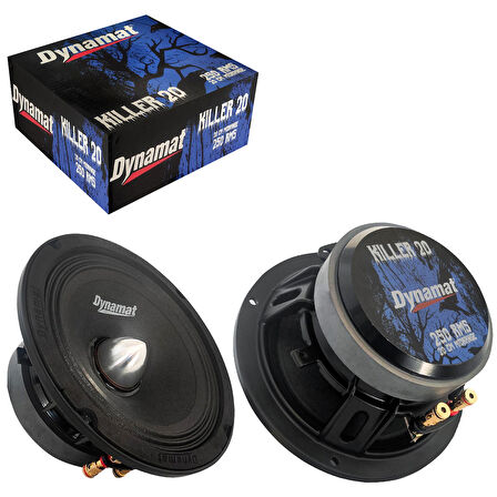 DYNAMAT KILLER-20 Oto Midrange 20cm 250 Watt 2 Adet