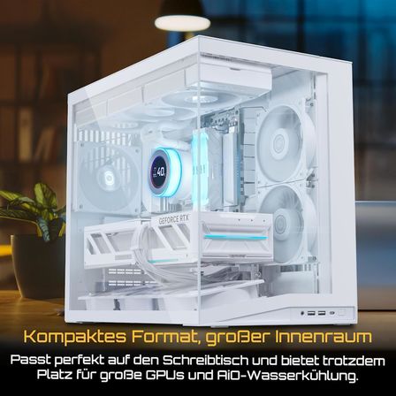 O11 Dynamic Flow Mini V2 Mid Tower mATX Kasa Beyaz (G99.O11DMIV2FW.00)
